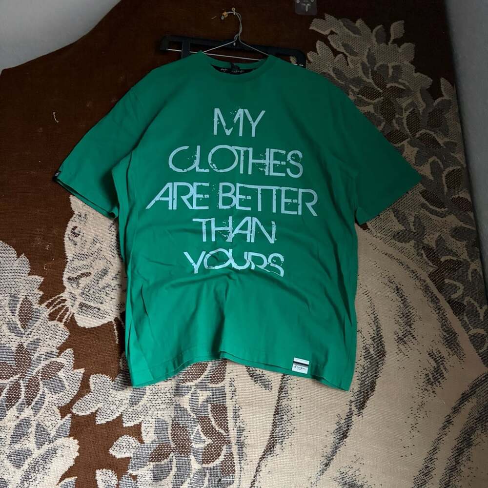 Sean John My Clothes Are Better Than Yours T-Shirt Size L Green